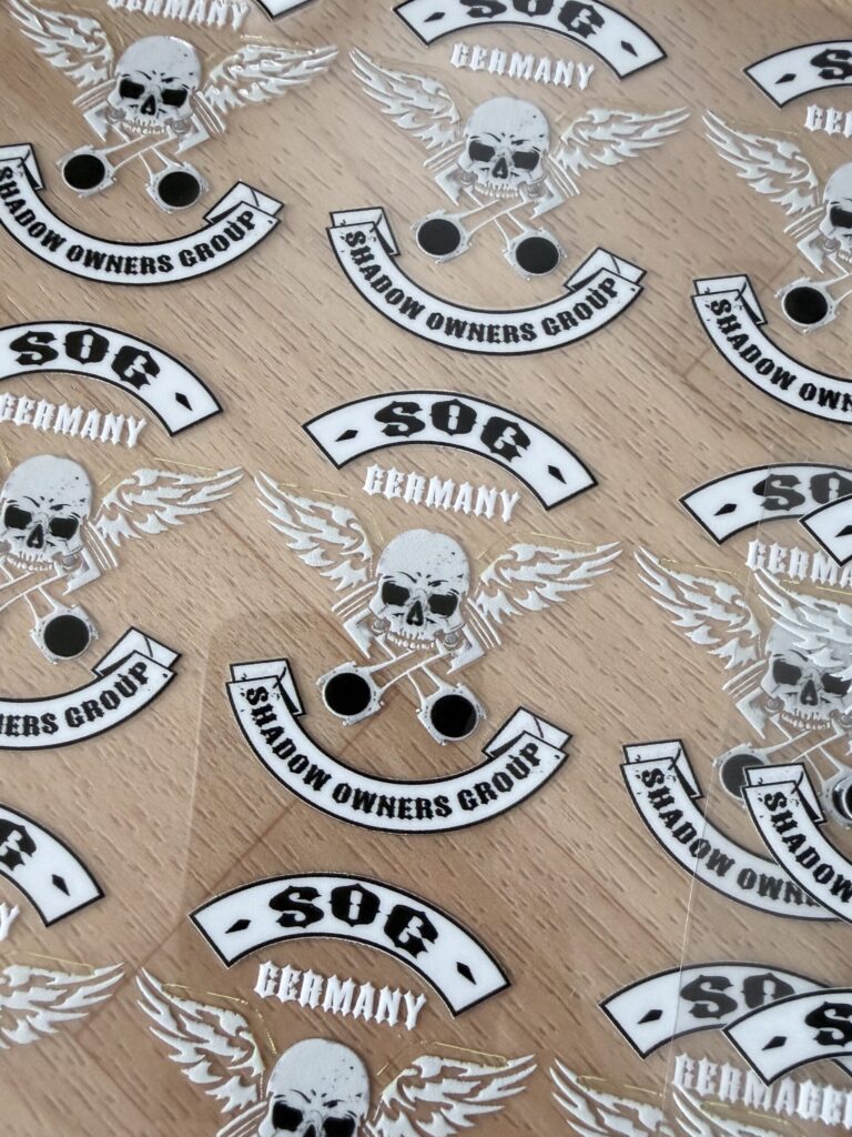 SOG Germany Motive als UV-DTF-Transfers auf Trägerfolie