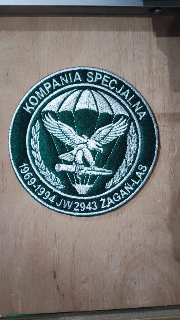 Gestickter Kompania-Specjalna-Patch mit Adler und Fallschirm